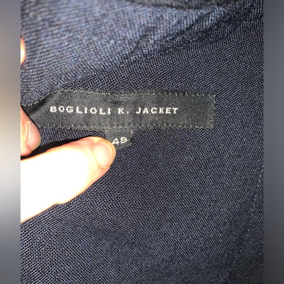 Boglioli K Jacket: Double Breasted Navy with red accent buttons - Picture 6 of 10